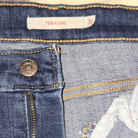 Levi's Dark Blue Flare Jeans - Picture 2 of 4